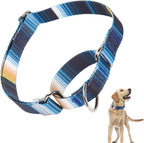 Martingale Dog Collars for Medium Large Dogs, No Slip Girl Dog Collars with Adjustable Soft Nylon and Special Bull Flower Design, for Small Dogs Also (M) - Image 9