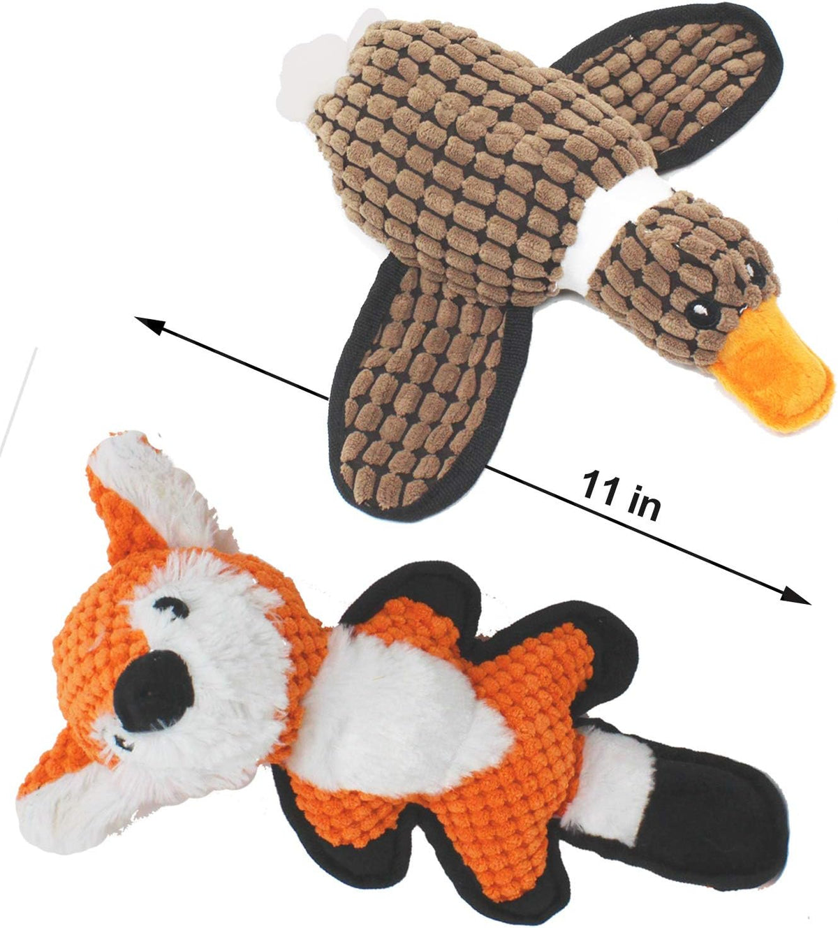 Jalousie dog toy penguin character with squeaker
