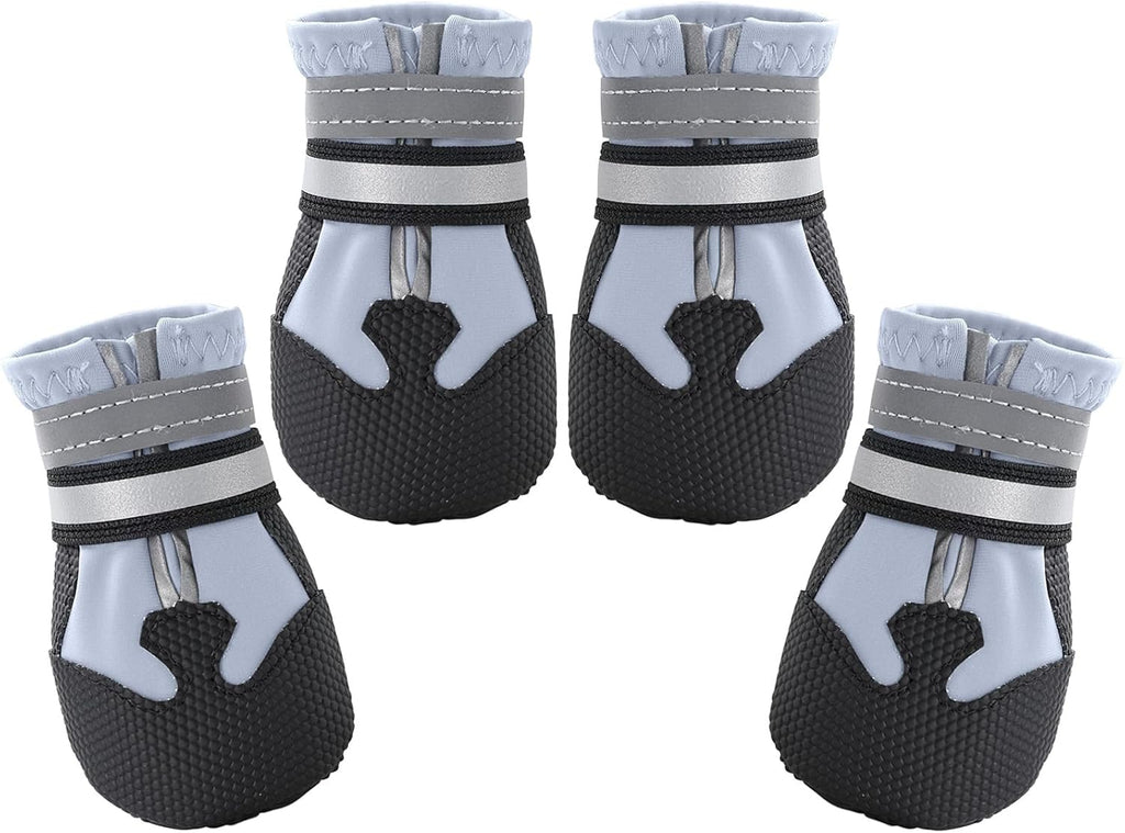 Dimicoo Breathable Dog Boots for Medium Large Dogs,Non-Slip Dog Shoes for Summer Hot Pavement,Lightweight Paw Protector Dog Booties for Outdoor & Indoor Hardwood Floors - Image 11