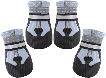 Dimicoo Breathable Dog Boots for Medium Large Dogs,Non-Slip Dog Shoes for Summer Hot Pavement,Lightweight Paw Protector Dog Booties for Outdoor & Indoor Hardwood Floors - Image 11
