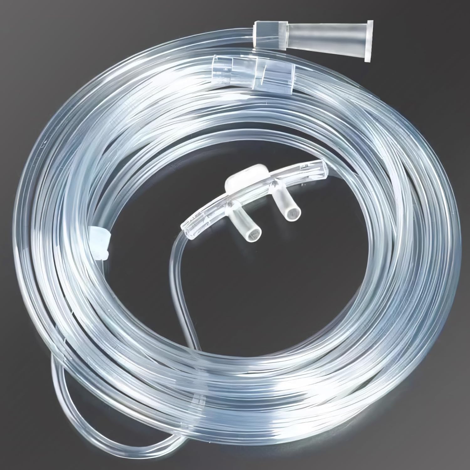 KIKEANG Nasal Cannula for Oxygen Concentrator front view showing twin prongs.