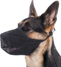 Mayerzon soft mesh dog muzzle front view black color large size