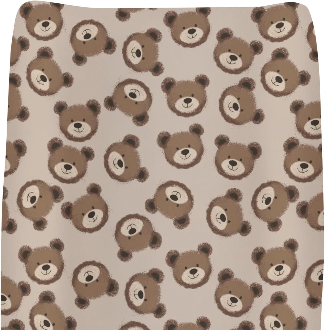 KuphiL10C neutral boho bears changing pad cover front view