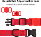 CHRYMPETIC custom embroidered nylon pet collar with silicone tracking holder