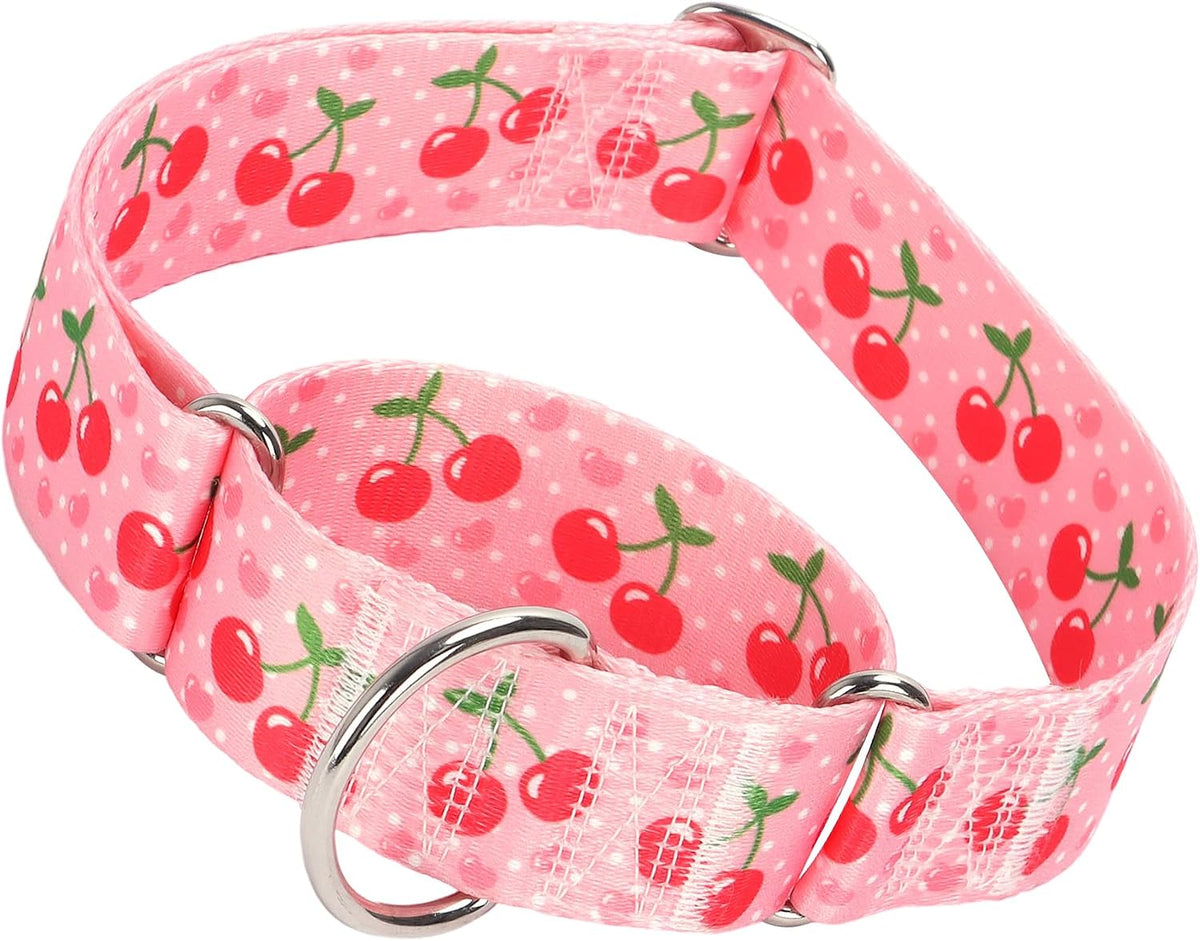 Martingale Dog Collar for Large/X-Large Dogs - Heavy Duty 1.5" Military Grade Nylon Collar with Red Daisy Floral Design, No-Slip Adjustable Training Collar Durable & Stylish (L) - Image 9