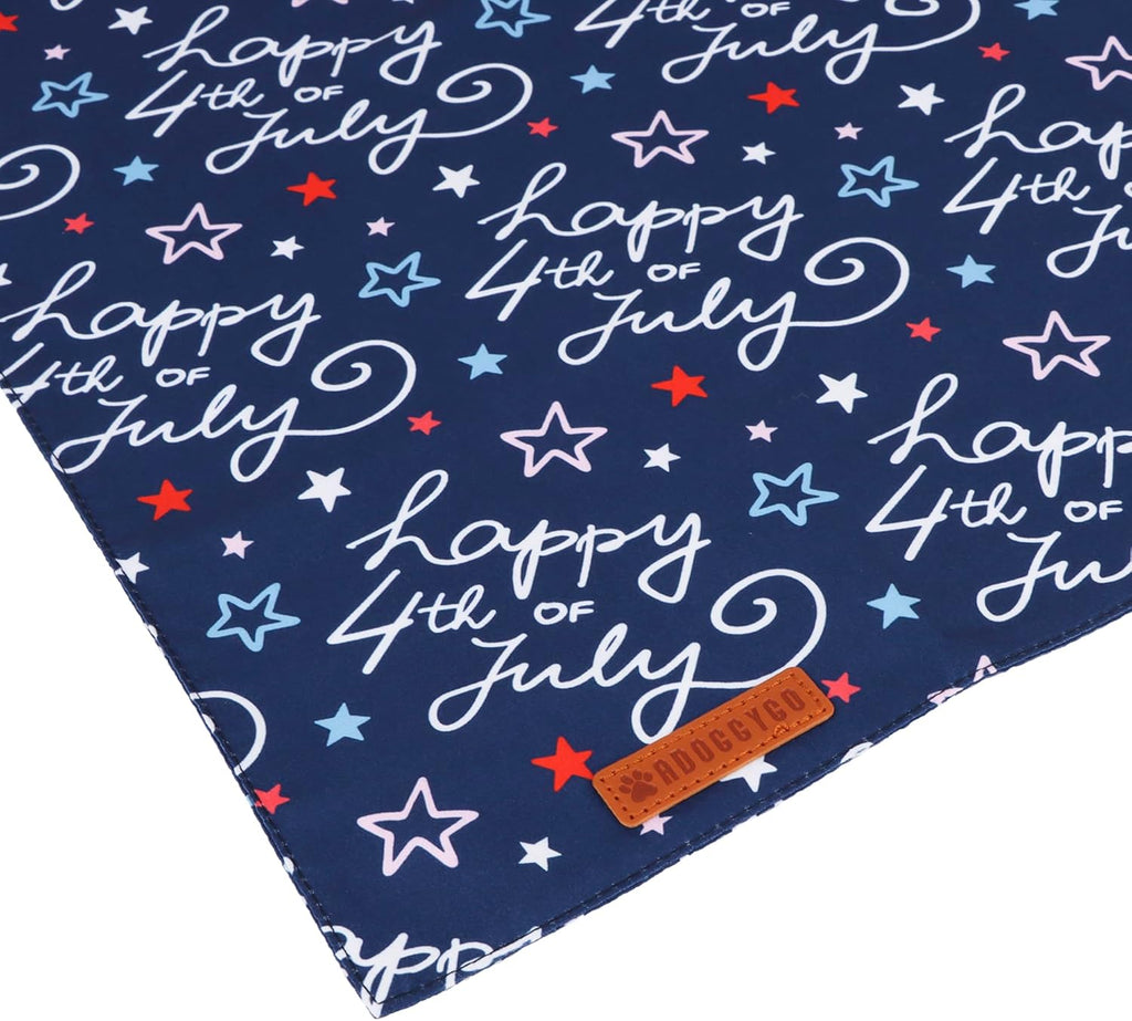 ADOGGYGO star and stripes triangle scarf for medium and large dogs