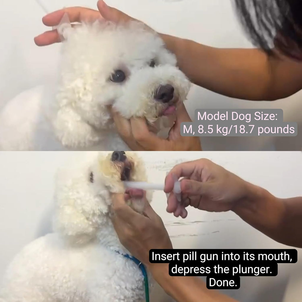 DS. DISTINCTIVE STYLE pet tablet injector featuring comfortable ergonomic finger rings
