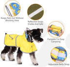 KOOLTAIL adjustable dog raincoat clear hood detail close up