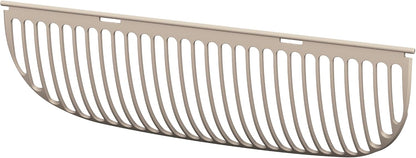Grey replacement charcoal filter for self-cleaning cat litter box waste bin compartment view