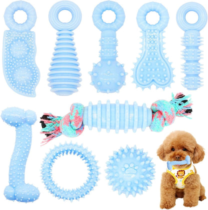 Puppy Toys, 6 Pack Dog Chew Toys for Puppy, Cute Pink Small Dog Toys, Puppy Teething Toys for Puppies, Soft Durable Interactive Chew Toy for Small Dogs - Image 9