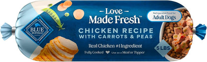 Blue Buffalo Love Made Fresh Natural Adult Dog Food, Refrigerated, Chicken with Carrots and Peas, Fresh Dog Food, Ready-to-Serve, 1-lb Roll - Image 11
