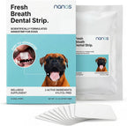 Furlicks NanosVet dog dental strips front view packaging for pet oral care