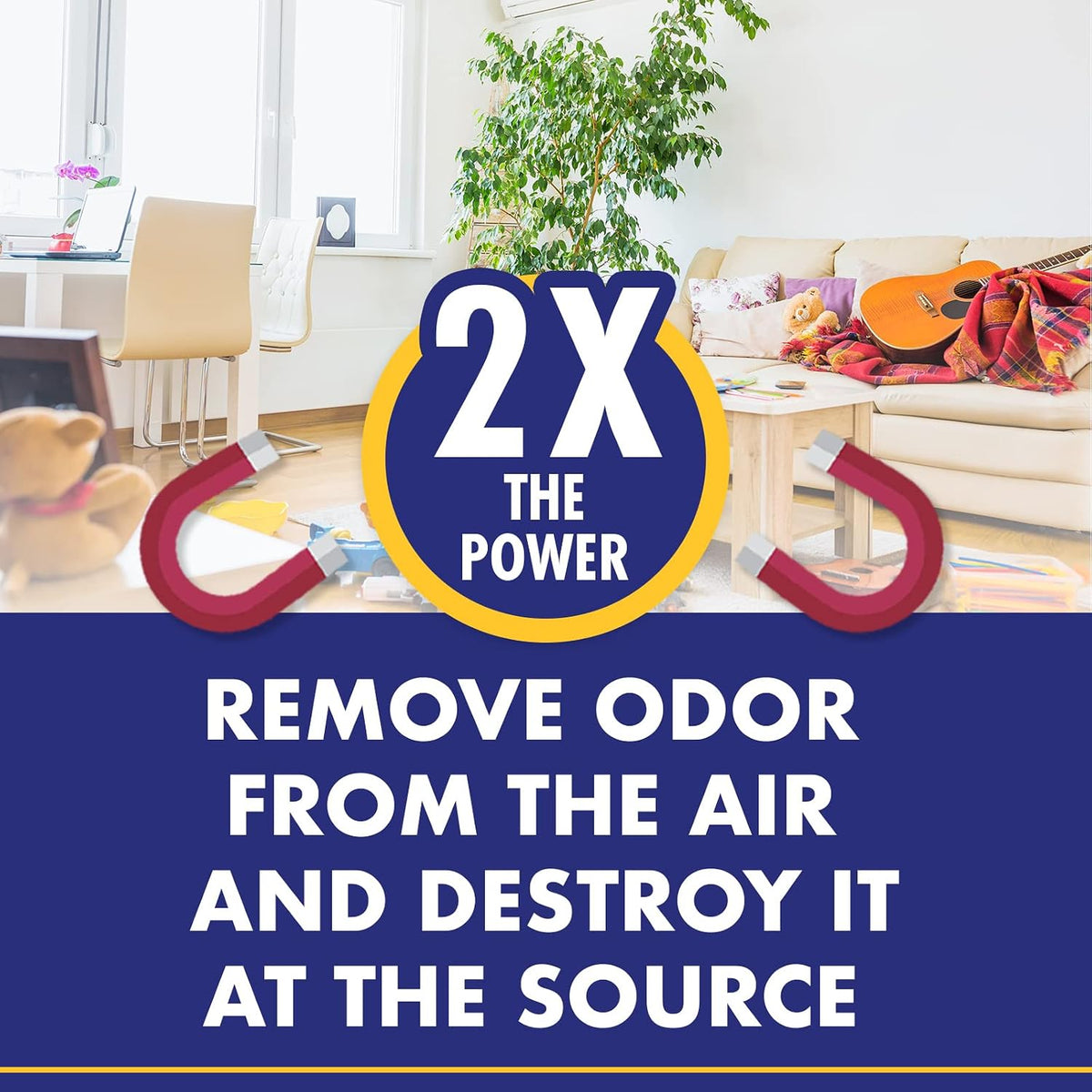 Fragrance-free odor eliminator jar for home use