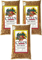 Cole's Hot Meats wild bird seed product texture showing premium sunflower meats