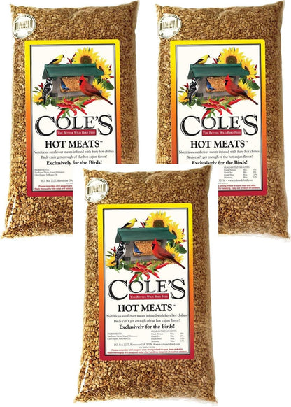 Authentic Cole's premium bird food bag with habanero chili infusion