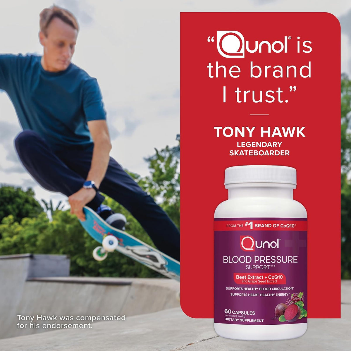 Qunol 3-in-1 Beet Roots Capsules with CoQ10, Blood Pressure Support, 60ct - Image 8
