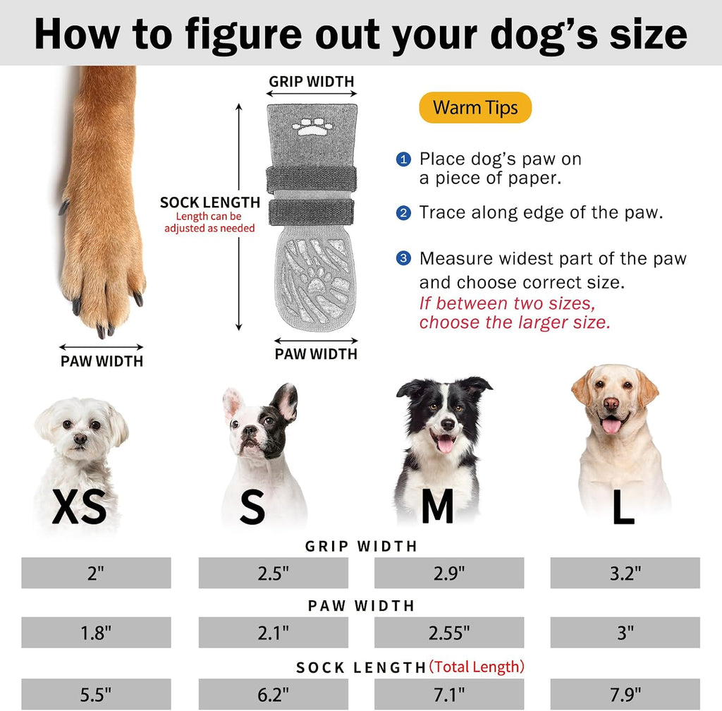 Size medium Scenereal dog socks set of four