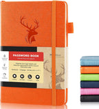 molekaus Password Book with tabs Password Keeper with Extra Password Space to Change Password. Medium Size Password Notebook for Home or Office for Internet Log In, 5.3 * 7.7in Light blue - Image 10