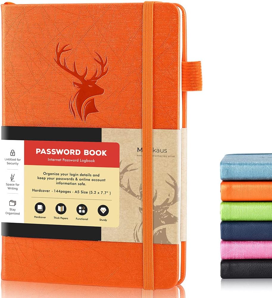 molekaus Password Book with tabs Password Keeper with Extra Password Space to Change Password. Medium Size Password Notebook for Home or Office for Internet Log In, 5.3 * 7.7in Light blue - Image 10