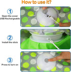Umosis rechargeable indoor cat stimulation toy with premium fabric cloth cover