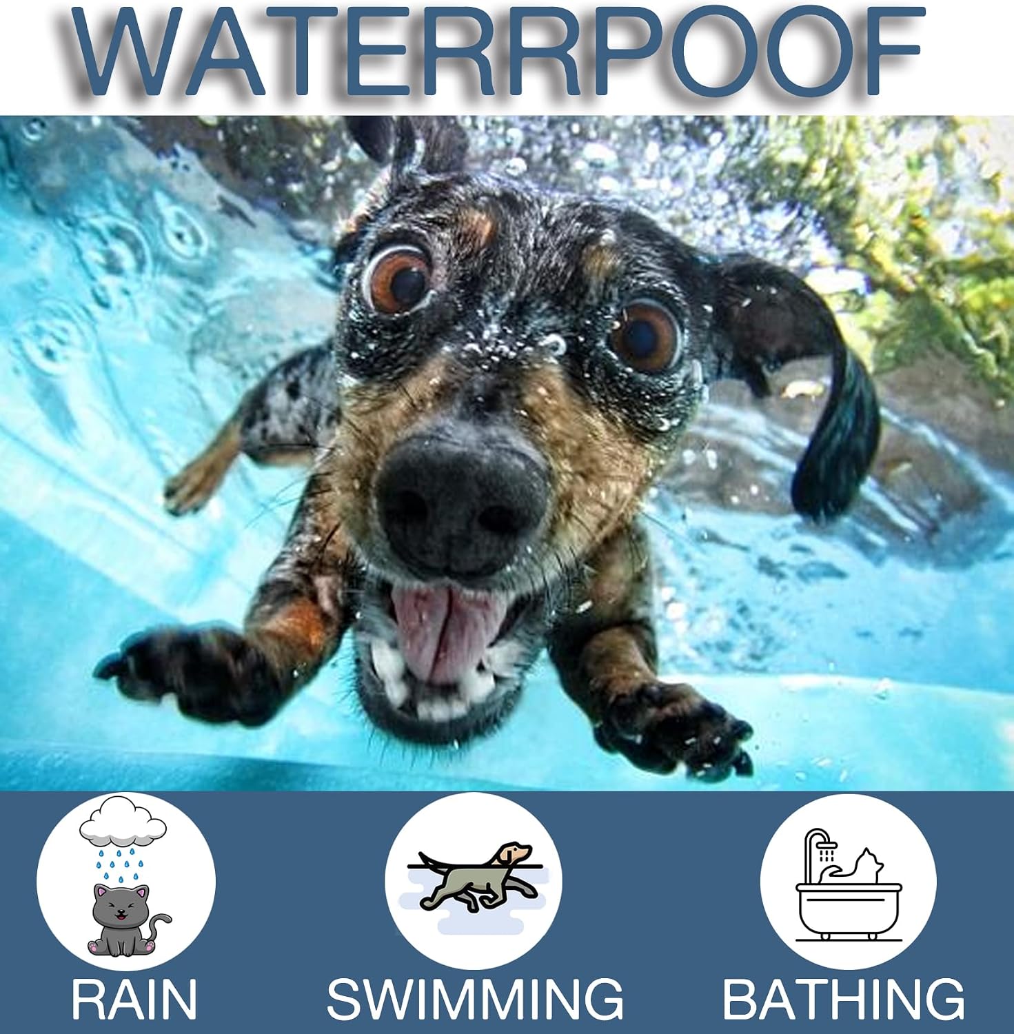 Natural flea and tick repellent collar for large breed dogs