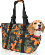 10mm Padded Tote Bag Carrier for Dog Cat Below 9 lb/4kg-Camouflage Orange - Image 11
