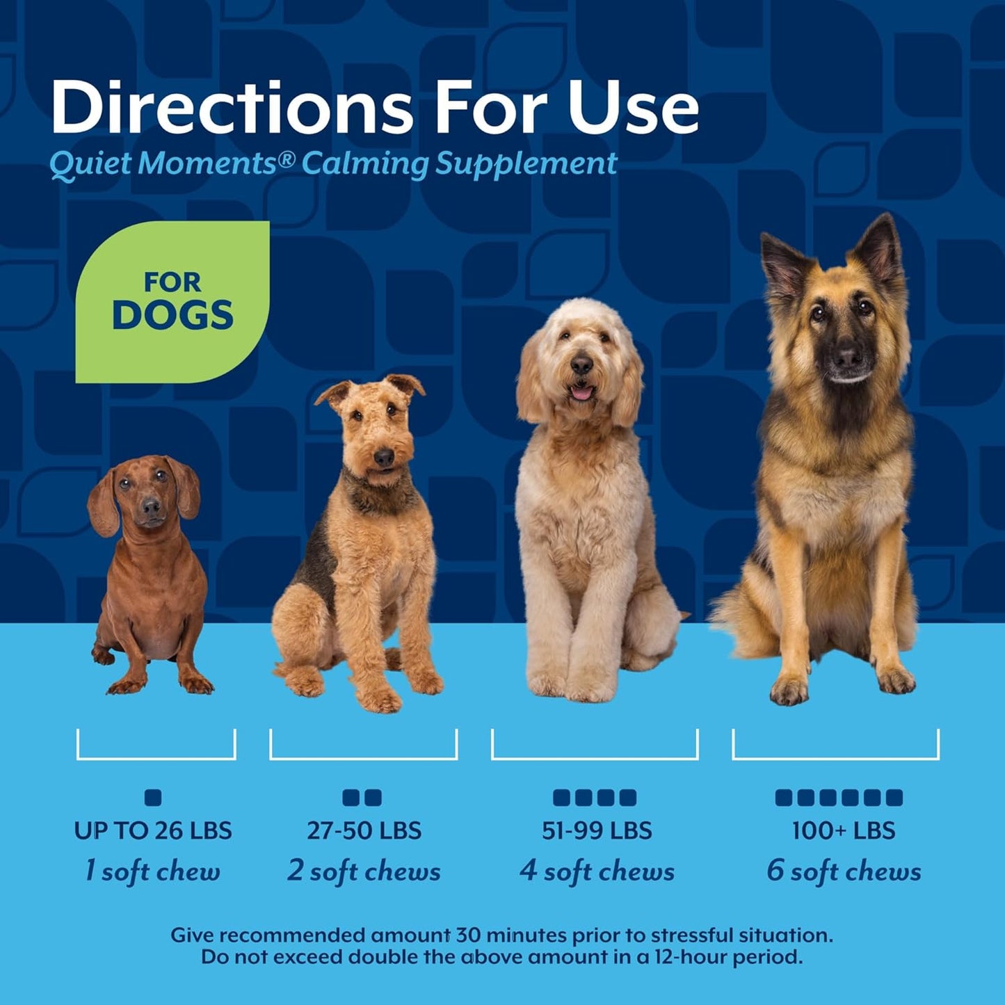 USA imported NaturVet dog calming chews with chamomile and ginger for sensitive stomachs