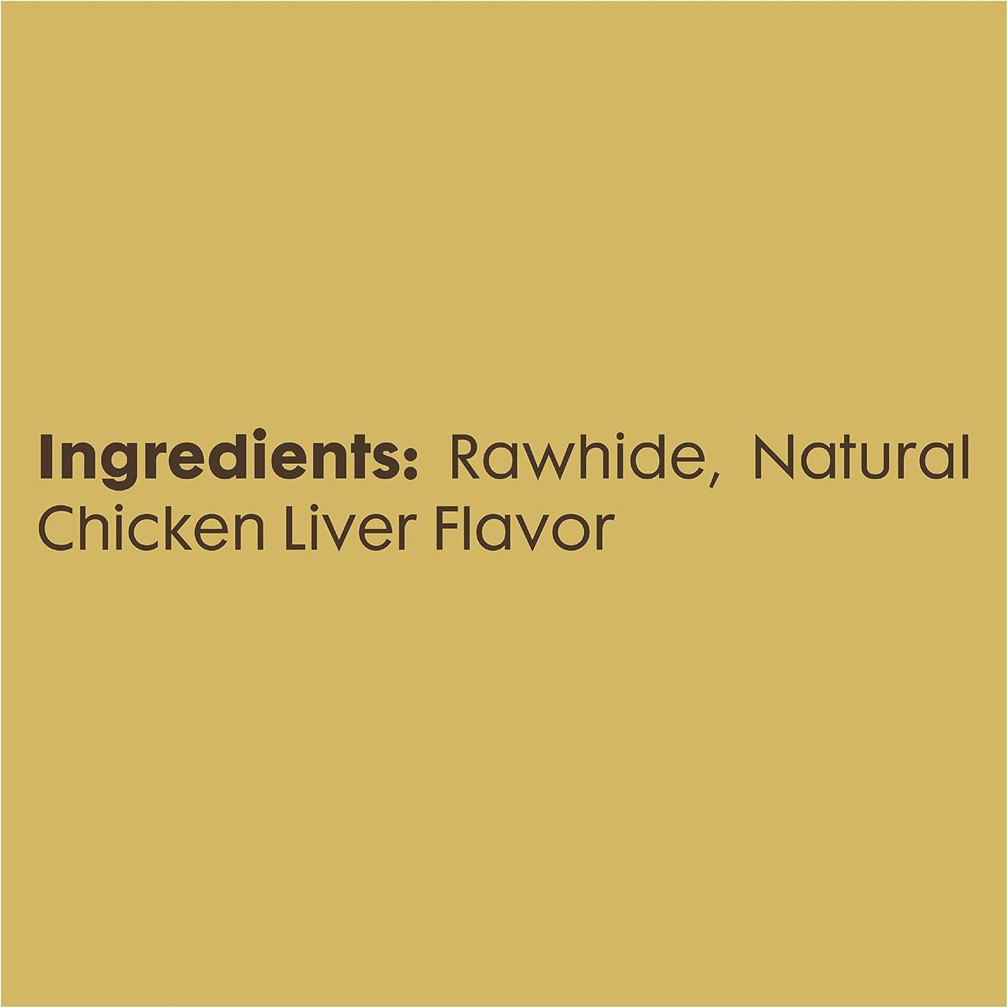 Grain free chicken liver flavor small pet chews designed to break down twice as fast