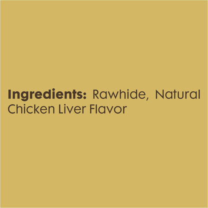Grain free chicken liver flavor small pet chews designed to break down twice as fast