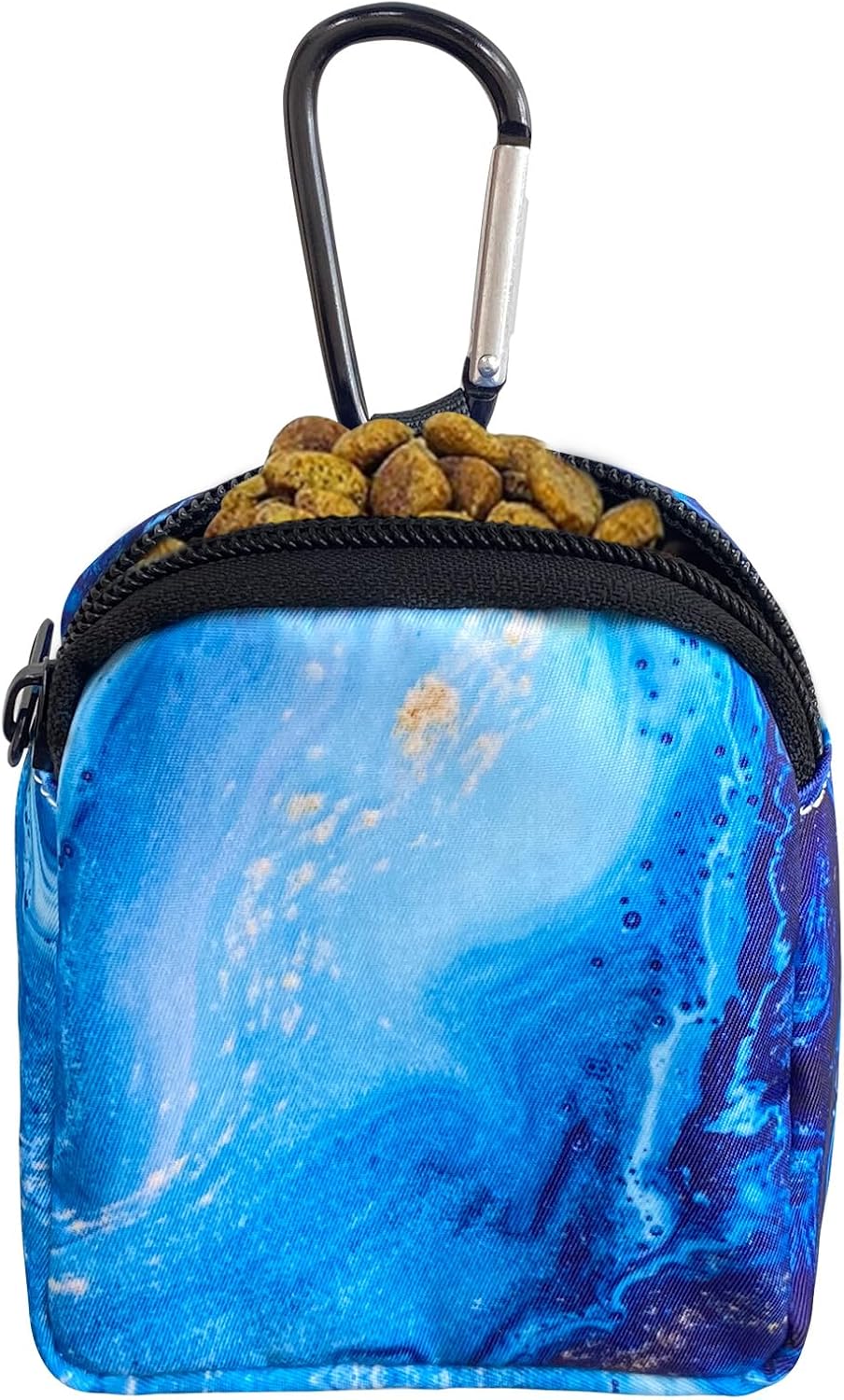 Dog Treat Pouch,Treat Pouches for Pet Training,Portable Snack Reward Dog Food Dispenser for Traveling or Outdoor UseWhite Flower - Image 11