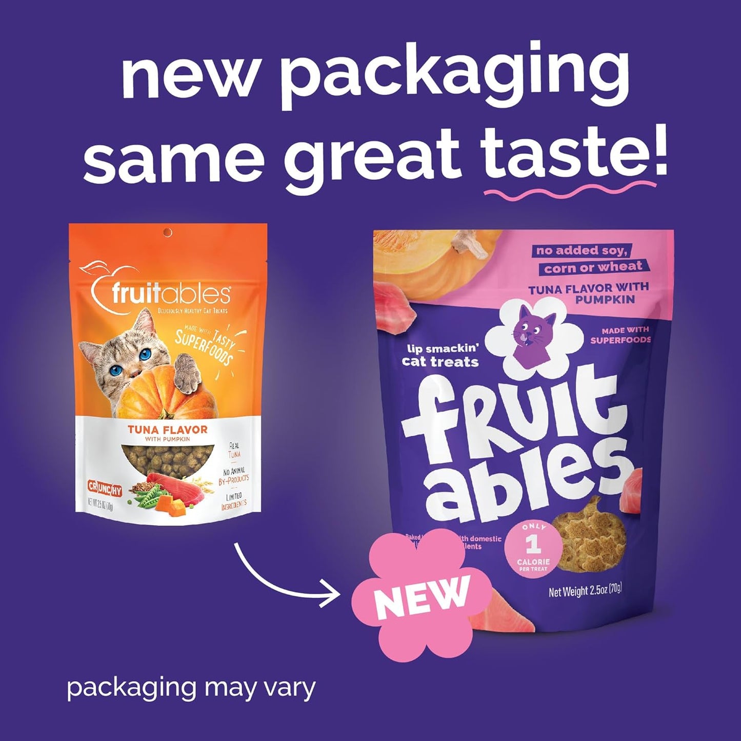 Low calorie healthy cat biscuits with superfoods packaging