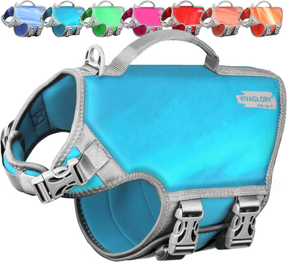 VIVAGLORY Neoprene Dog Life Vest, Dog Life Jacket for Swimming & Boating, Buoyancy & Comfort for Puppy Doggy, Swimming Vest with Handle, XS, Pink - Image 9