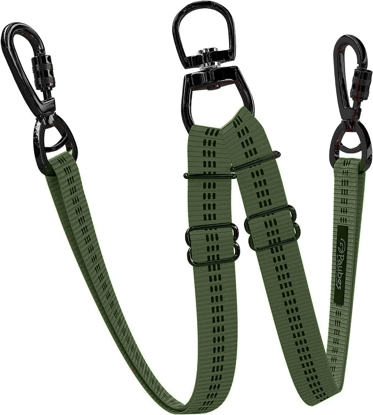 Double Dog Leash - Adjustable Length Long Leash for Dog Training - Dual Reflective Dog Leash with Non-Tangle Design - Heavy Duty Nylon and Metal Buckles - Ideal - Image 14