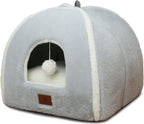 Windracing cat bed folded down as an open pet sofa