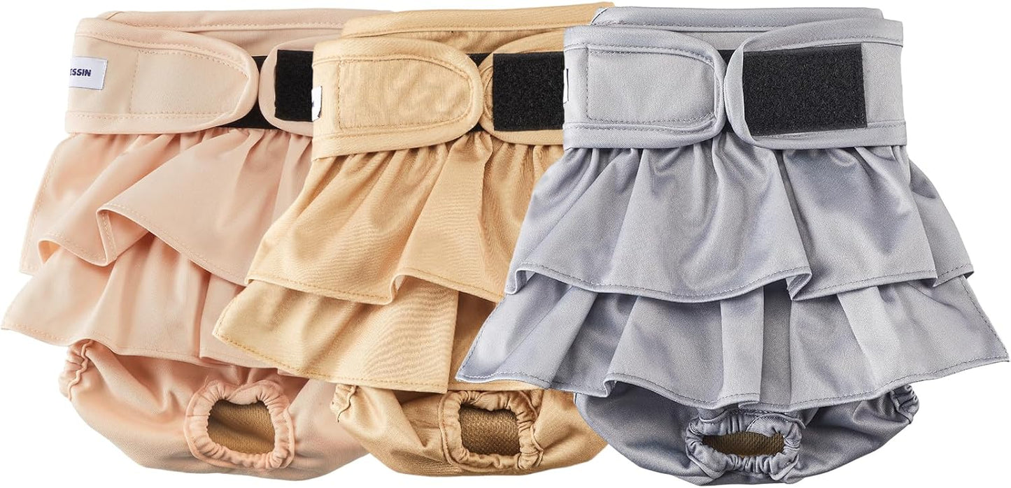 Reusable Dog Diapers Female Washable, Premium Doggie Diaper for Dogs, Pack of 3, Highly Absorbent Small Dog Diaper for Heat, Incontinence and Puppy Training(S) - Image 13