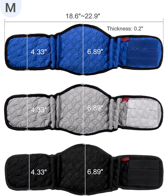 Washable dog diapers male wraps featuring secure adjustable velcro closure mechanism.