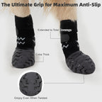 Adjustable strap detail on Nesayver dog socks for secure fit