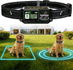 GPS Wireless Dog Fence System - Adjustable 65-6800 ft, No Subscription Electric Anti Escape Collar Fence with 3 Training Modes, Waterproof. Stops Digging & Jumping, for Medium & Large Dogs - Image 10