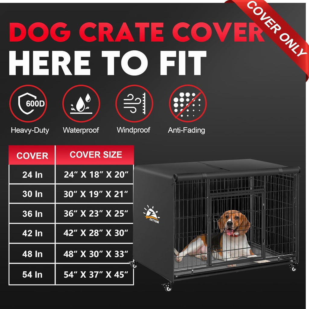 Zettum heavy duty waterproof dog cage cover close up material
