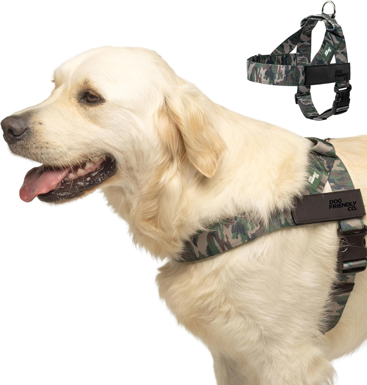 Dog Friendly Co. Dog Harness | Chafe Resistant Webbing, Adjustable Neck & Chest, and Heavy Duty D-Ring | Sturdy, Comfortable, Easy to Use | Pink, Size L - Image 14