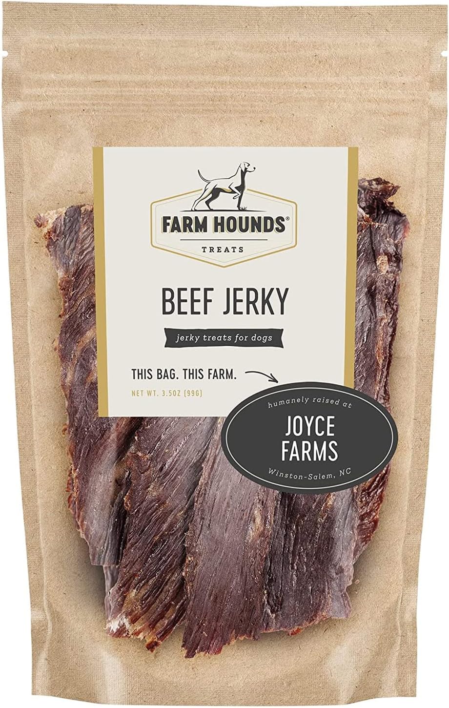 Farm Hounds - Pork Jerky - Premium Natural Jerky for Dogs - 100% Humanely Raised Pork - Break-to-Size - Great for Training & Treats - No Added Fillers - Made in USA - 3.5 oz - 1 Pack - Image 10