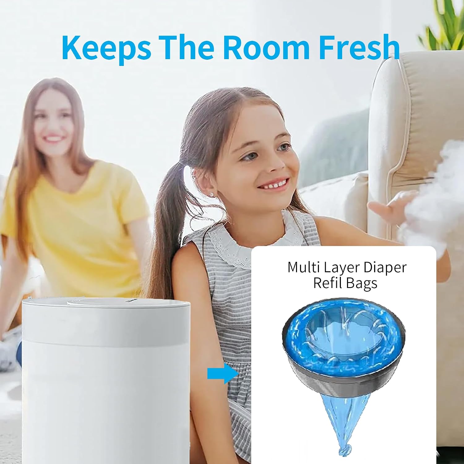 Wuyangxd litter refill bags compatible with standard and xl pails