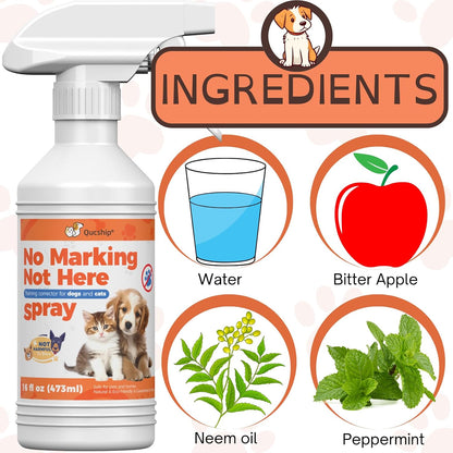 Qucship indoor dog marking prevention spray for house training