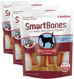 SmartBones Medium Bones With Real Peanut Butter Rawhide-Free Chews For Dogs, 4 Count - Image 13