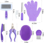 VCZONE rabbit grooming set premium steel pet nail clipper and file for claw maintenance.