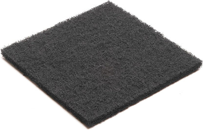 Thick black activated carbon replacement pads for air purifiers and cat litter boxes.