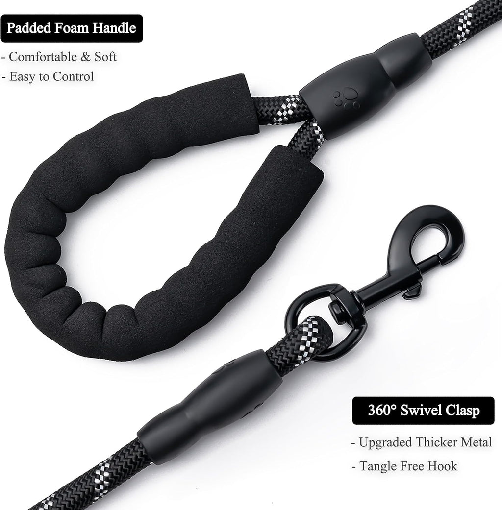Tangle free three hundred sixty degree swivel hook on pet lead