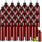 Barydat amber squeeze bottle twist top applicator front view for hair oil