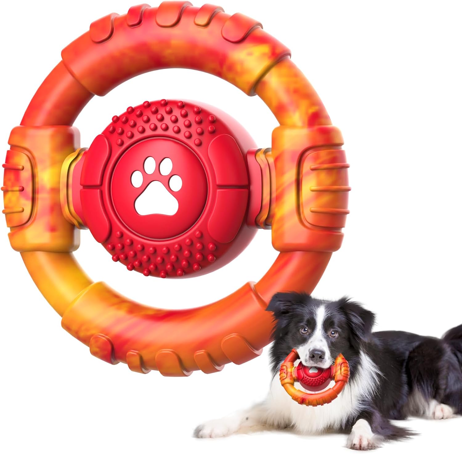 Close up of Pamlulu steering wheel toy material