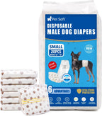 Pet Soft Dog Diapers Male - Disposable Male Dog Wraps Wetness Indicator, Ultra Absorbent Doggie Diapers Comfortable for Incontinence Excitable Urination, 50pcs XSmall - Image 9